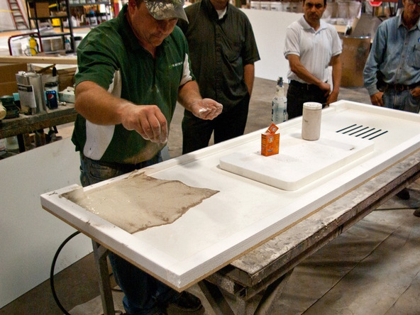 Veining Method for Simulated Stone Concrete Countertop | CHENG Concrete Exchange