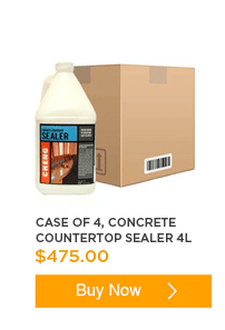 Case of 4, 4L Concrete Countertop Sealer