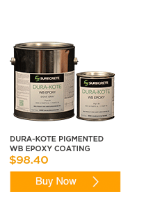 DuraKote Pigmented Water-Based Epoxy Coating-for Concrete