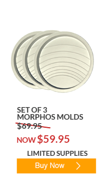 Set of 3 Concrete Stepping Stone Mold: Morphos Round
