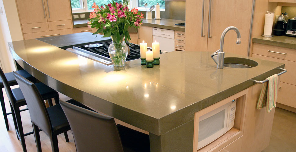 Concrete Kitchen Island | Concrete Exchange