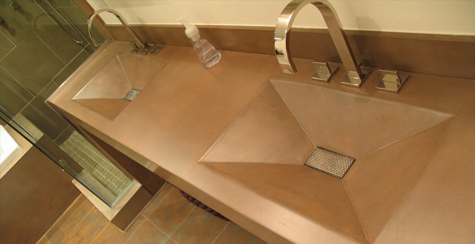 Integral concrete sinks | CHENG Concrete Exchange