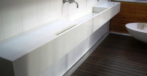 Concrete Sink with an integral towel holder | CHENG Concrete Exchange