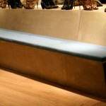Concrete Retail Display Table and Seating Area by Jeff Kudrick | Concrete Exchange