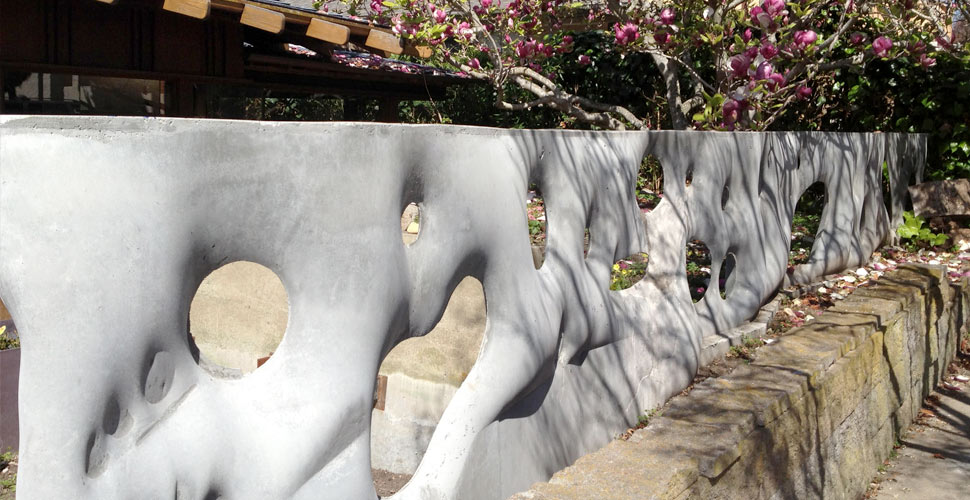 Fabric Formed Concrete Wall by Fu-Tung Cheng | Concrete Exchange