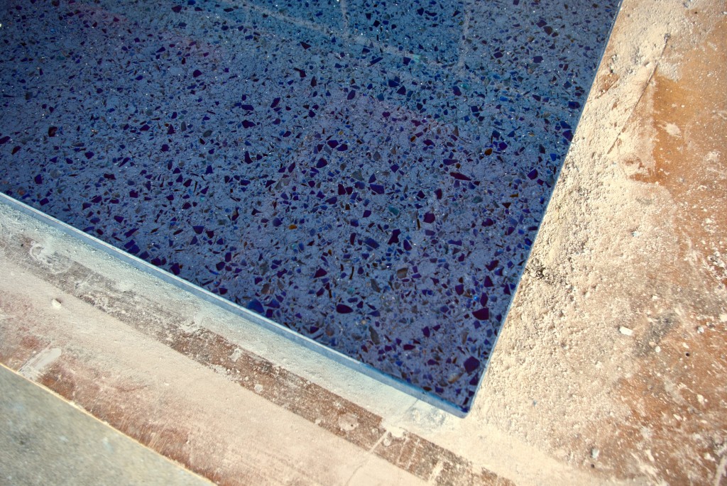 Blue Recycled Glass Countertop Concrete Exchange