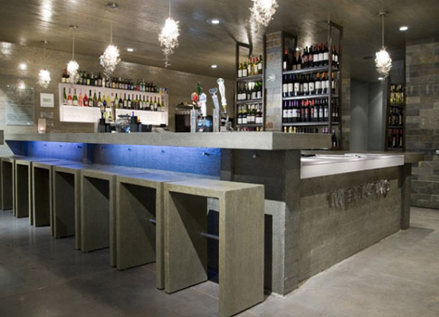 Concrete countertop and bar | CHENG Concrete Exchange