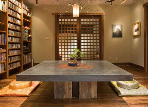 Concrete and wood table |CHENG Concrete Exchange