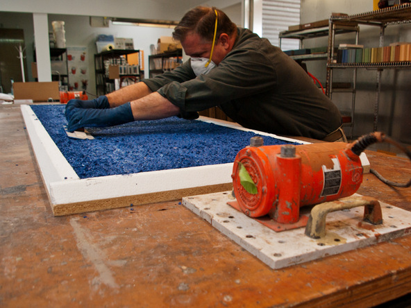 Recycled Glass Countertop | CHENG Concrete Exchange