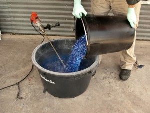 Mixing Recycled Glass Terrazzo | CHENG Concrete Exchange