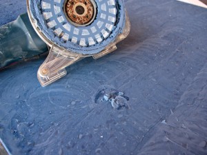 Polishing a Recycled Glass Countertop |CHENG Concrete Exchange