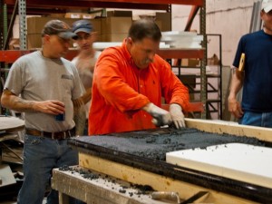 Pouring Step 2.1 - Pour in Place Concrete Countertops | CHENG Concrete Exchange