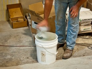 Mixing Step 1 - Pressed Concrete Countertops | CHENG Concrete Exchange