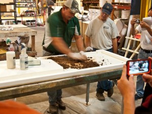 Press Method Step 1.1 - Pressed Concrete Countertops | CHENG Concrete Exchange