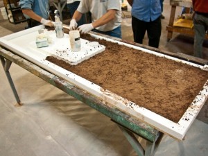 Press Method Step 2.3 - Pressed Concrete Countertops | CHENG Concrete Exchange