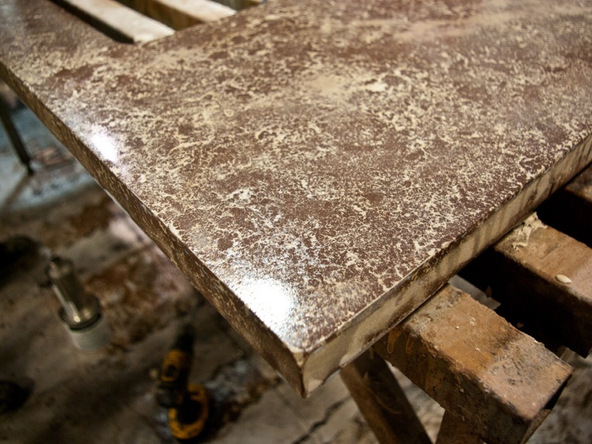 Sealing Step 3.1 - Pressed Concrete Countertops | CHENG Concrete Exchange