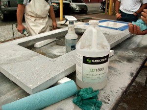 Polish/Densify Step 1.1 - Terrazzo Concrete Countertops | CHENG Concrete Exchange