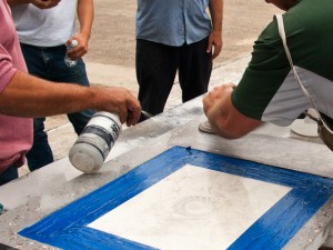 Polish/Densify Step 1.3 - Terrazzo Concrete Countertops | CHENG Concrete Exchange