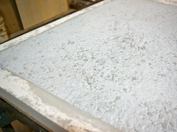 Pouring Step 4.2 - Terrazzo Concrete Countertops | CHENG Concrete Exchange