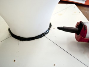 Step 4.3, Fix Lampshade to Base - Umbrella Base | CHENG Concrete Exchange