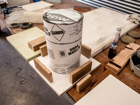 Step 6.2, Baseboard and Knockout - 5-Gallon Bucket Storage Stool Pro-Formula | CHENG Concrete Exchange