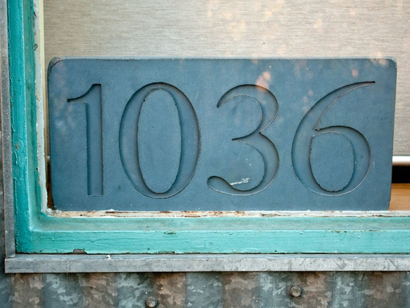 Step 6.2, Finished House Numbers - Concrete House Numbers | CHENG Concrete Exchange