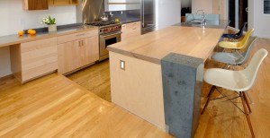 Modern Concrete Kitchen Island Wall