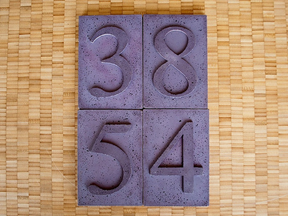 Concrete House Numbers | CHENG Concrete Exchange