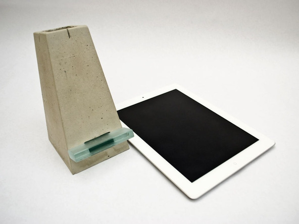 Step 11.1, Finished Concrete - iPad Easel | CHENG Concrete Exchange
