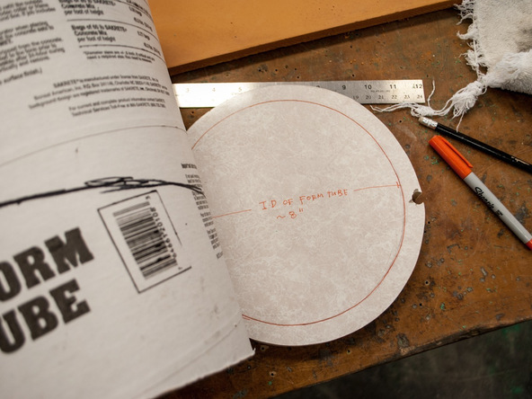 Step 5.2, Construct Main Form - 5-Gallon Bucket Storage Stool Pro-Formula | CHENG Concrete Exchange