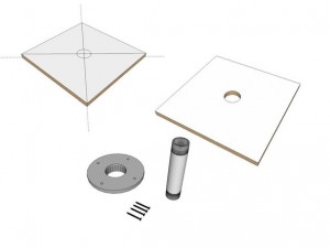 Step 2, Baseboard - Umbrella Base | CHENG Concrete Exchange