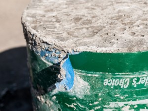 Step 11.1, Demold the Base - 5-Gallon Bucket Storage Stool Pro-Formula | CHENG Concrete Exchange