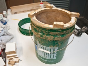 Step 10.1, Cure and Demold - 5-Gallon Bucket Storage Stool D-FRC | CHENG Concrete Exchange