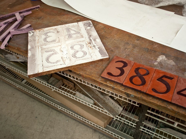 Step 5.1, Demold - Concrete House Numbers | CHENG Concrete Exchange