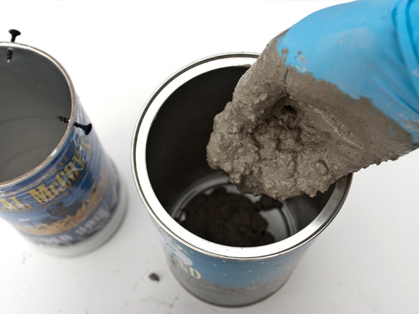 Step 4.3, Mix, Pour, Vibrate Concrete - Cylindrical Planter | CHENG Concrete Exchange