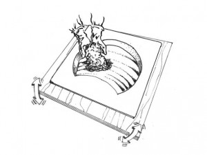 Step 3.1, Fill the Form - Concrete Stepping Stones | CHENG Concrete Exchange