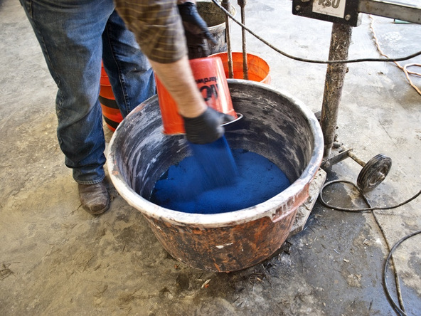 Casting Concrete Step 2.2 - Bent Concrete Side Table | CHENG Concrete Exchange