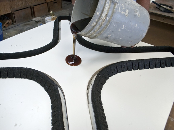 Casting Rubber Mold Step 1.1 - Bent Concrete Side Table | CHENG Concrete Exchange