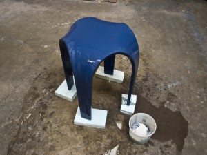 Sealing Step 1.3 - Bent Concrete Side Table | CHENG Concrete Exchange
