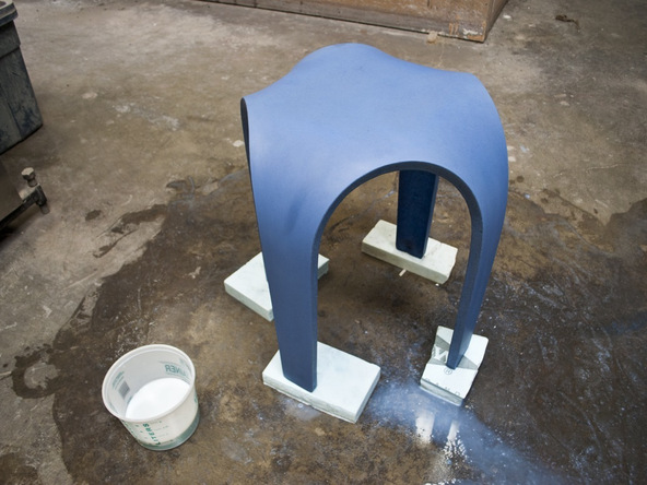 Sealing Step 2.3 - Bent Concrete Side Table | CHENG Concrete Exchange