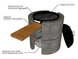 Silo Form Kit Details Step 2 - Silo Grill Surround | CHENG Concrete Exchange