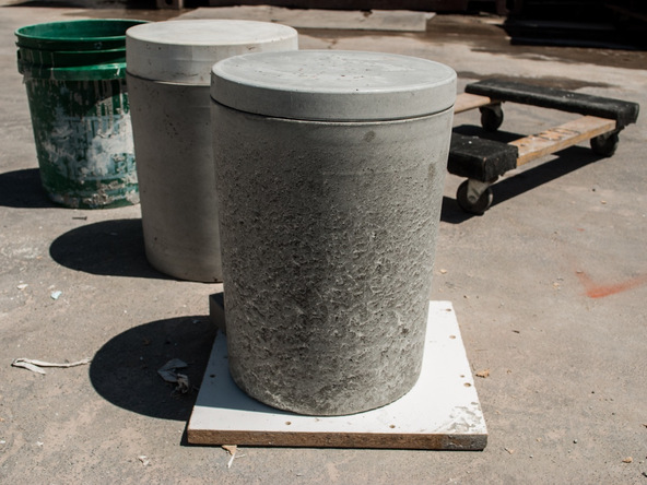 Step 16.1, Finish the Concrete - 5-Gallon Bucket Storage Stool Pro-Formula | CHENG Concrete Exchange