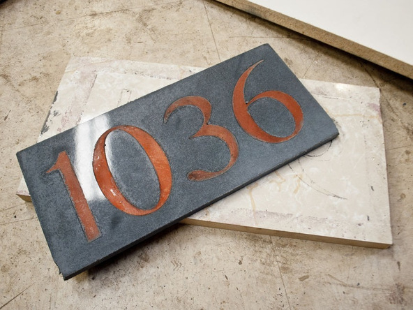 Step 5.3, Demold - Concrete House Numbers | CHENG Concrete Exchange