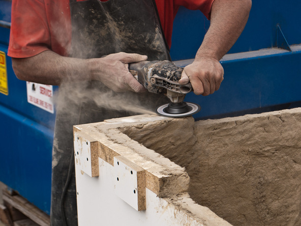 Demolding Step 1.1 - Fabric Formed Concrete Fire Table | CHENG Concrete Exchange