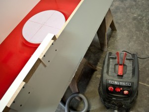 Vacuum Hookup Step 2.1 - Fabric Formed Concrete Fire Table | CHENG Concrete Exchange