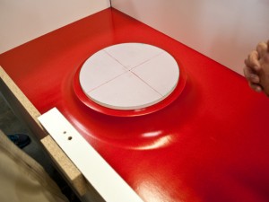 Vacuum Hookup Step 2.2 - Fabric Formed Concrete Fire Table | CHENG Concrete Exchange