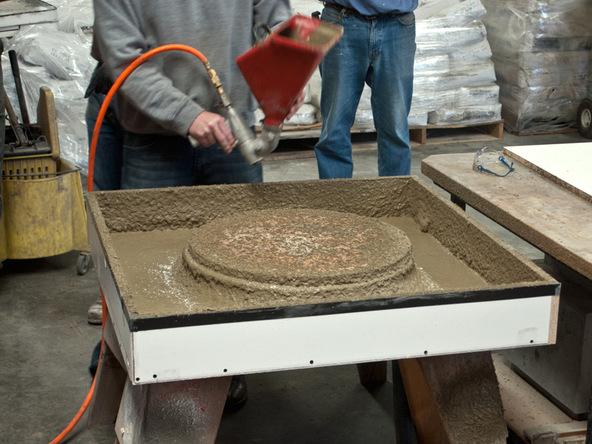 Fire Table Variation Step 3.2 - Fabric Formed Concrete Fire Table | CHENG Concrete Exchange