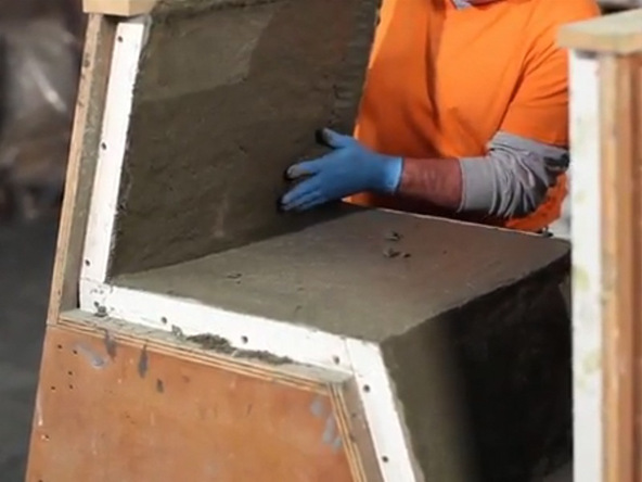 Mixing and Casting Step 1.3 - Greenbrae Chair | CHENG Concrete Exchange