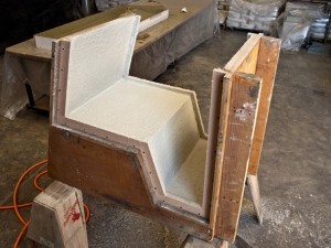 Spraying and Casting Step 3.1 - Greenbrae Chair | CHENG Concrete Exchange