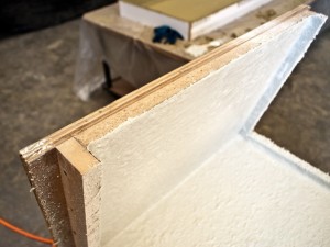 Spraying and Casting Step 3.3 - Greenbrae Chair | CHENG Concrete Exchange